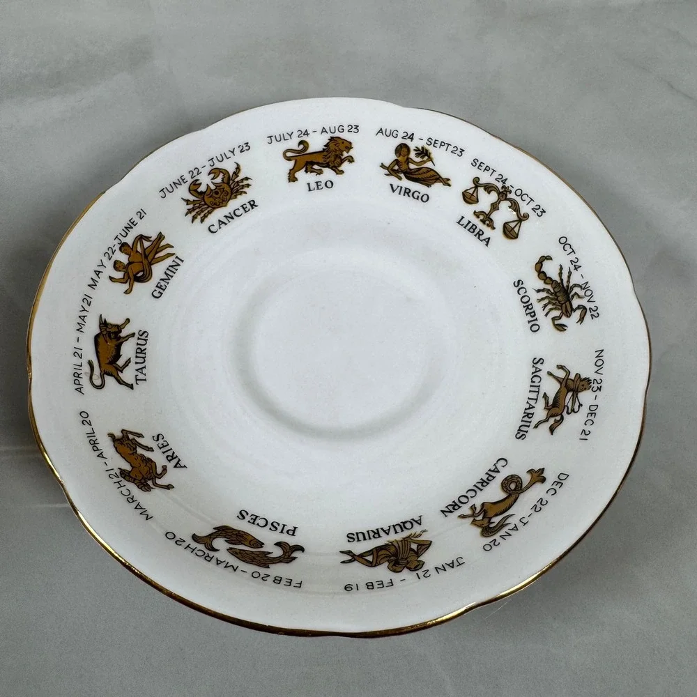 Signs of the Zodiac‎ Regal Bone China Cancer Cup and Saucer Made in England
